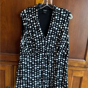Black & White Polka Dot sleeveless blouse